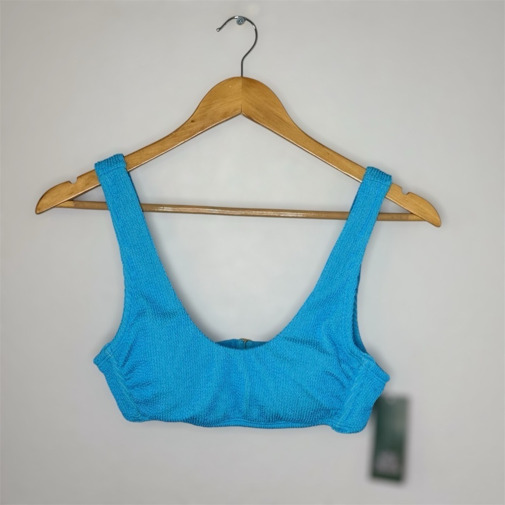 New Wild Fable Bright Blue Knit Swim Top Small